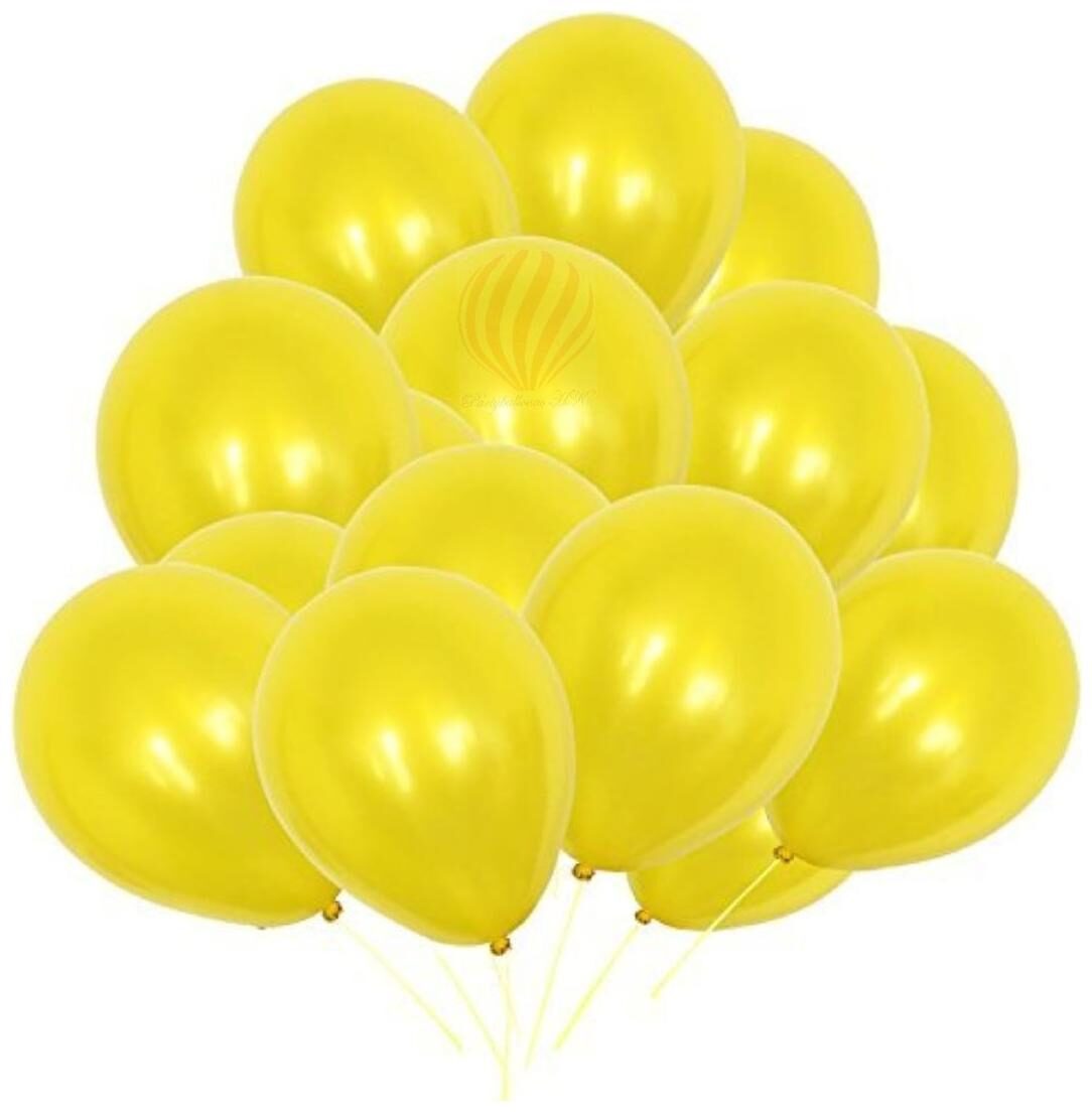 YELLOW MATELIC BALLOONS