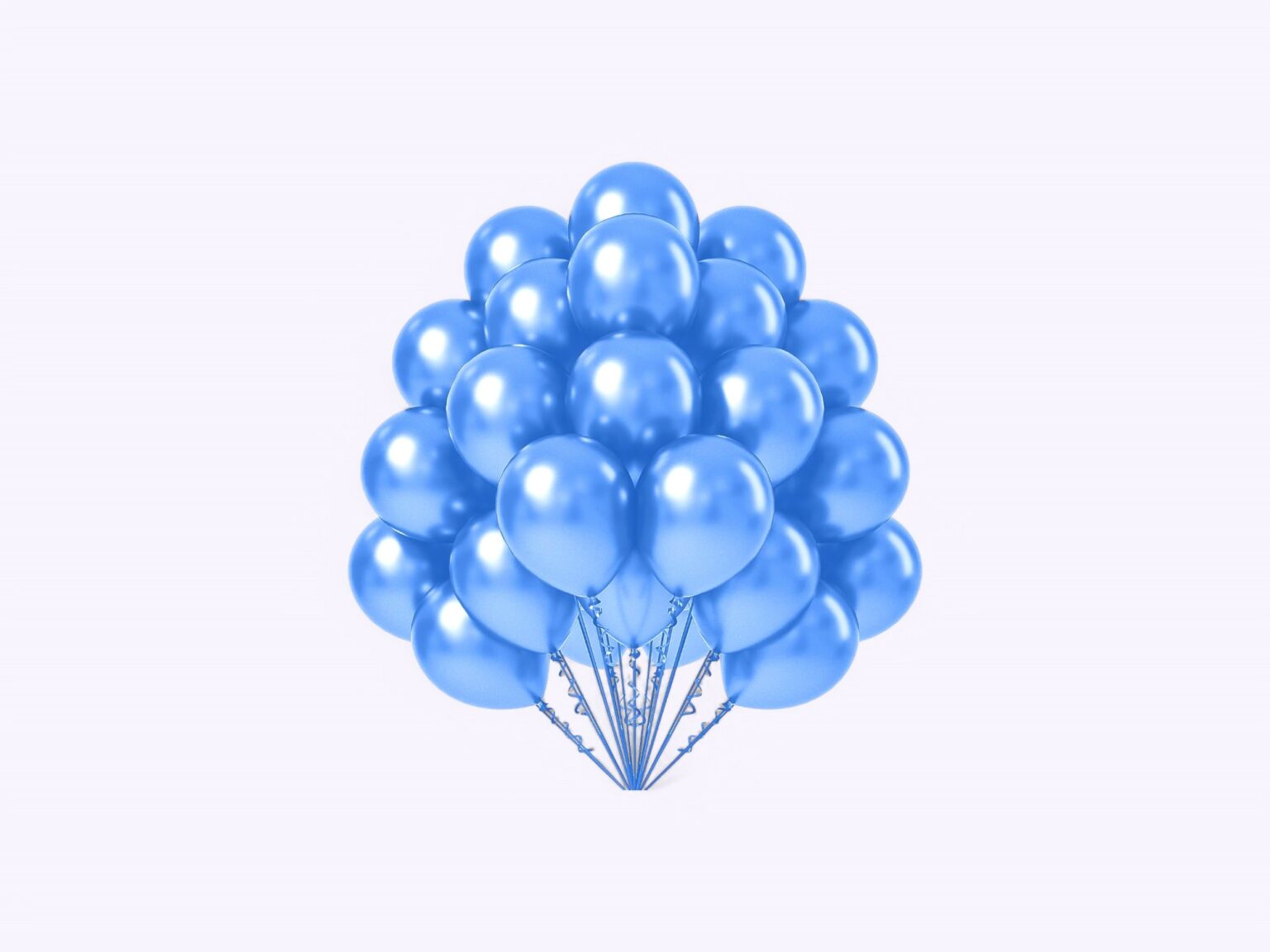 BLUE MATELIC BALLOONS