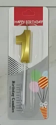 GOLDEN NUMBER CANDLE 1