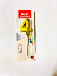 GOLDEN NUMBER CANDLE 4