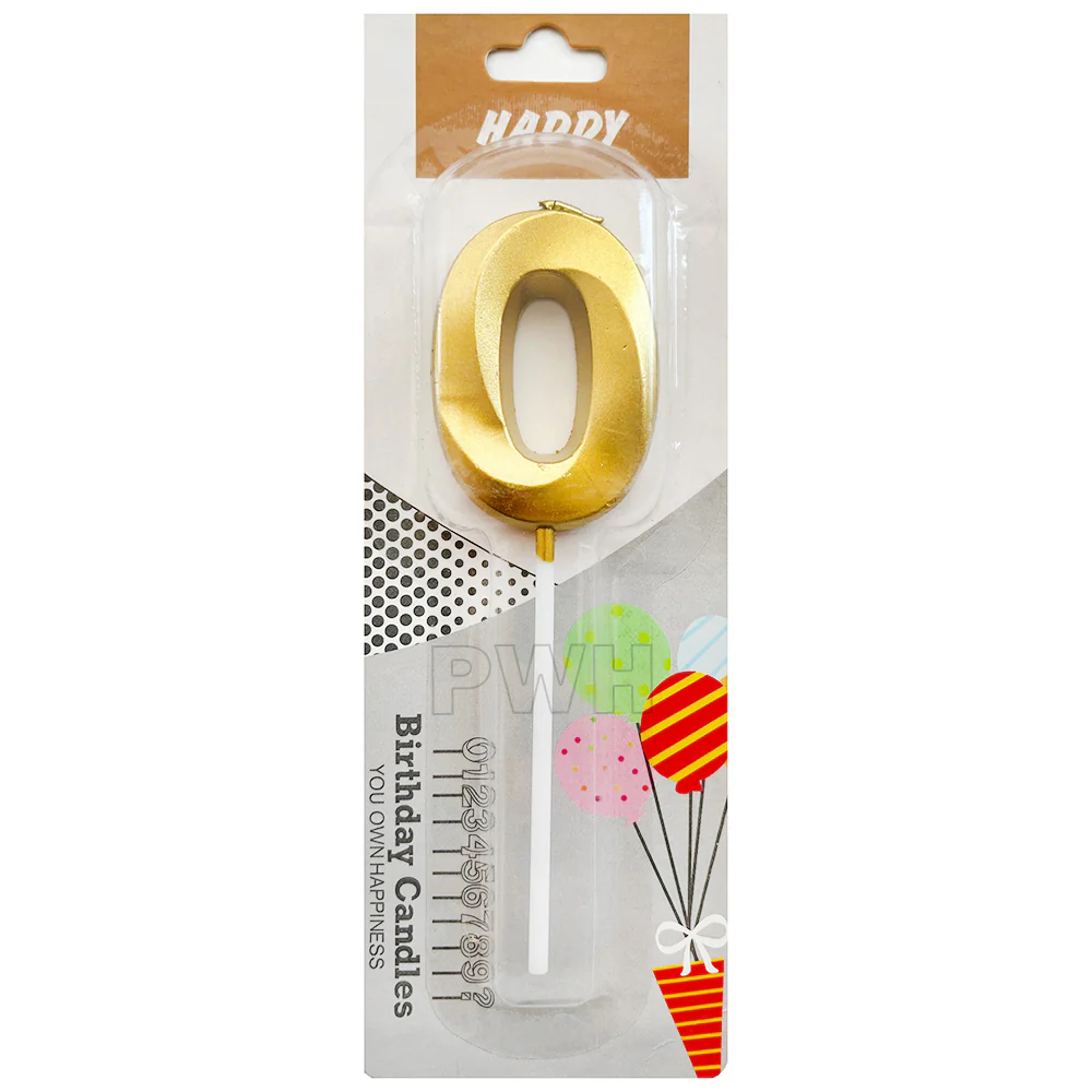 GOLDEN NUMBER CANDLE 0