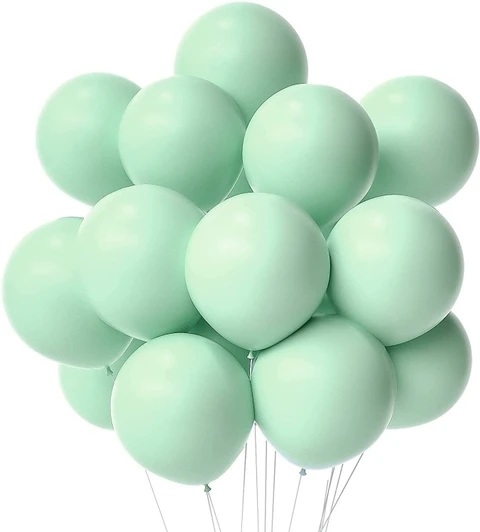 PASTEL GREEN BALLOONS (50 PCS)