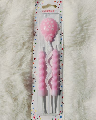 CANDLE 3PCS PINK