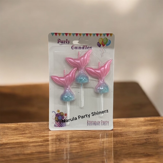 MERMAID THEME BIRTHDAY CANDLE (PINK)