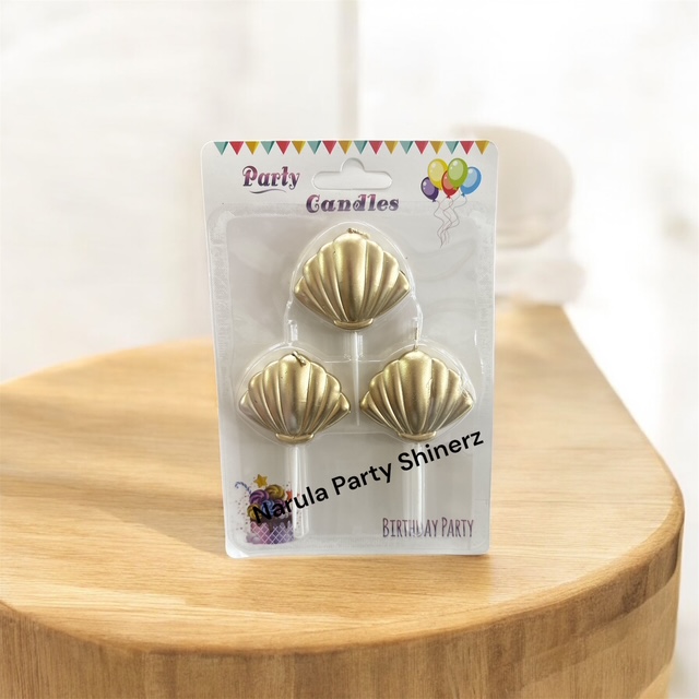 SHELL BIRTHDAY CANDLE (ROSE GOLD)