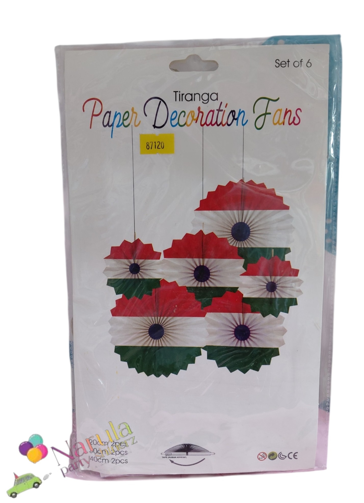 TIRANGA PAPER FANS
