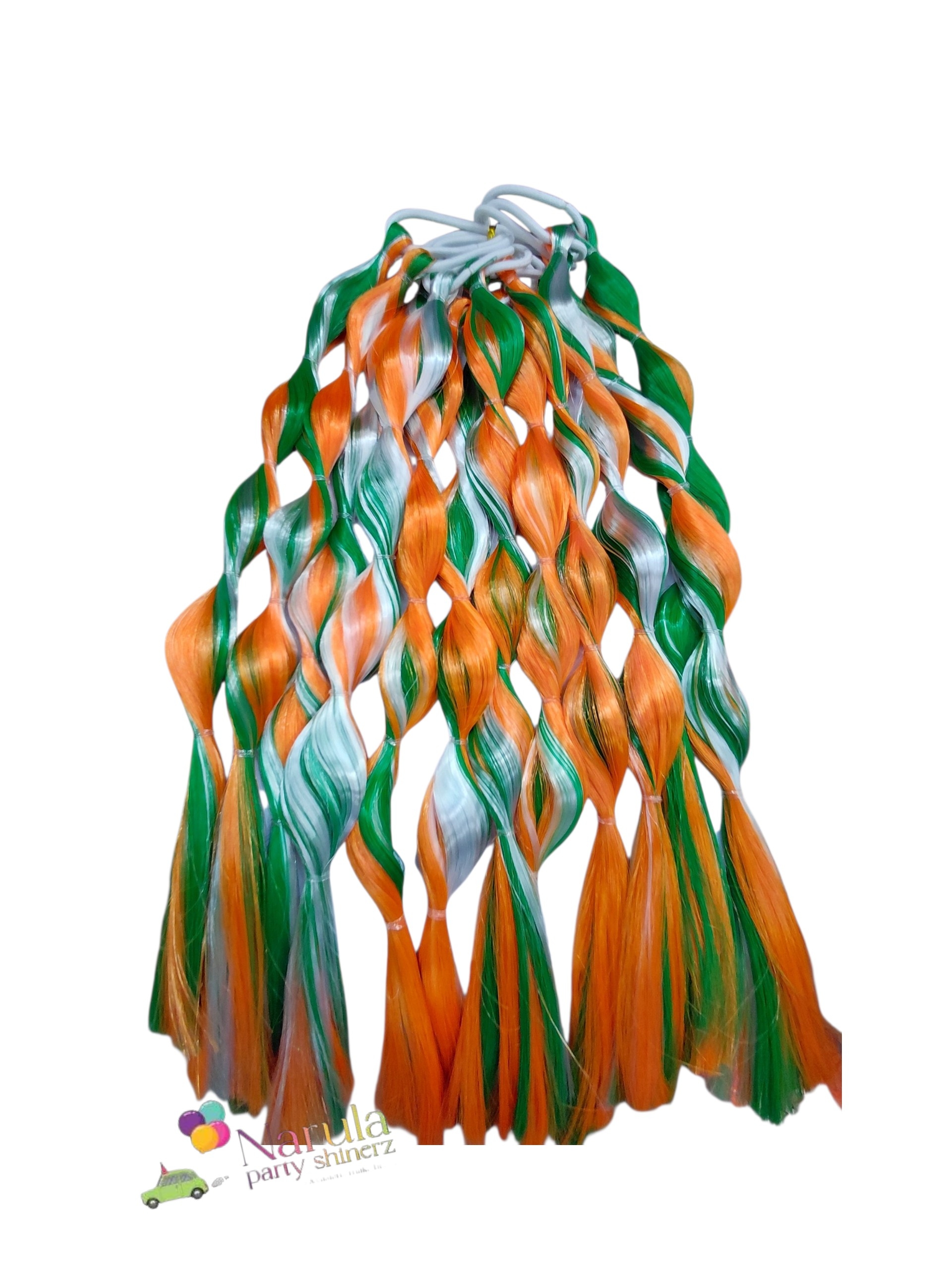 TRI COLOUR HAIR EXTENSIONS  (12PCS)