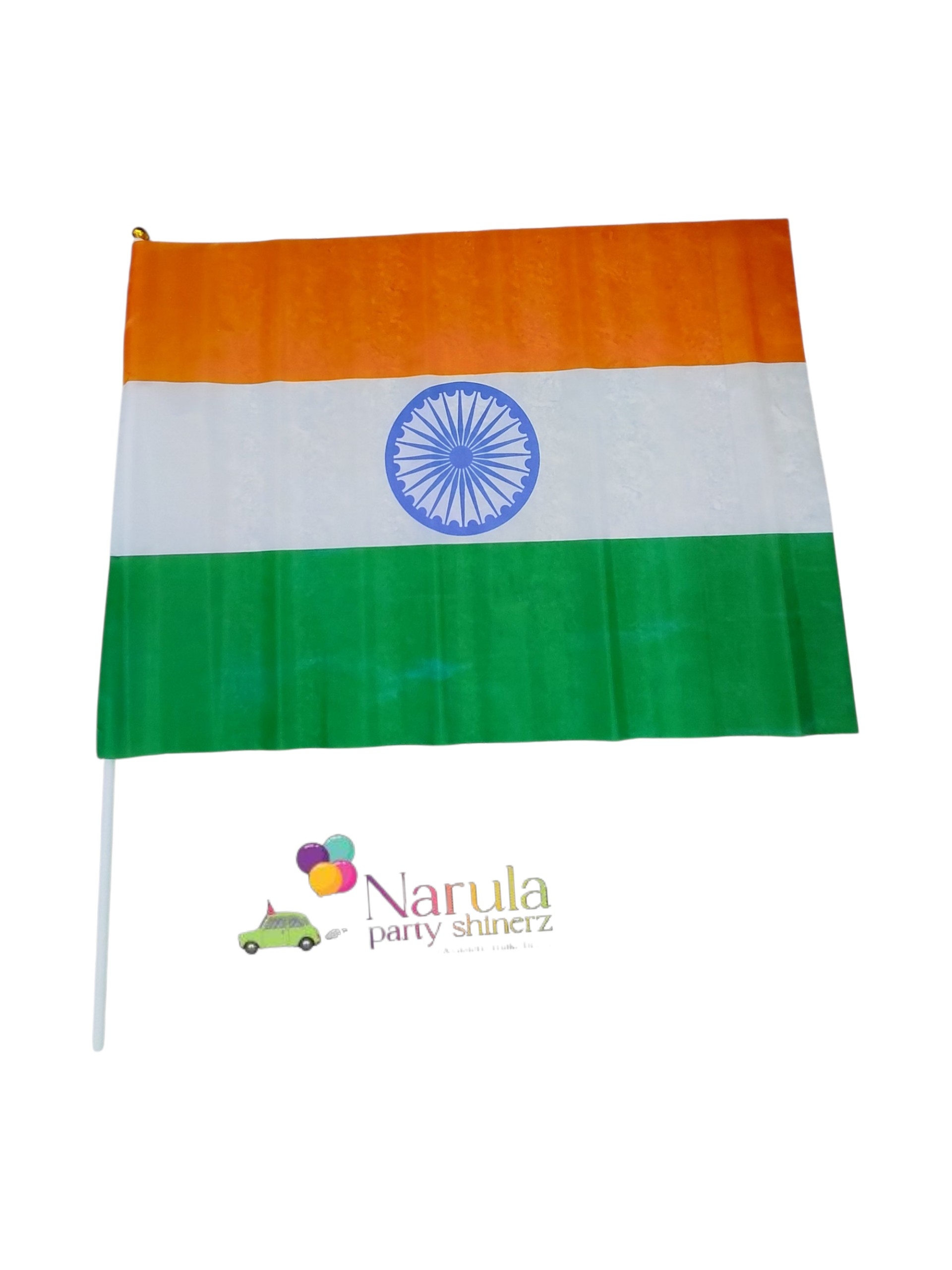TRI COLOUR FLAG  MOTI SIZE 20*30 (10 PCS)