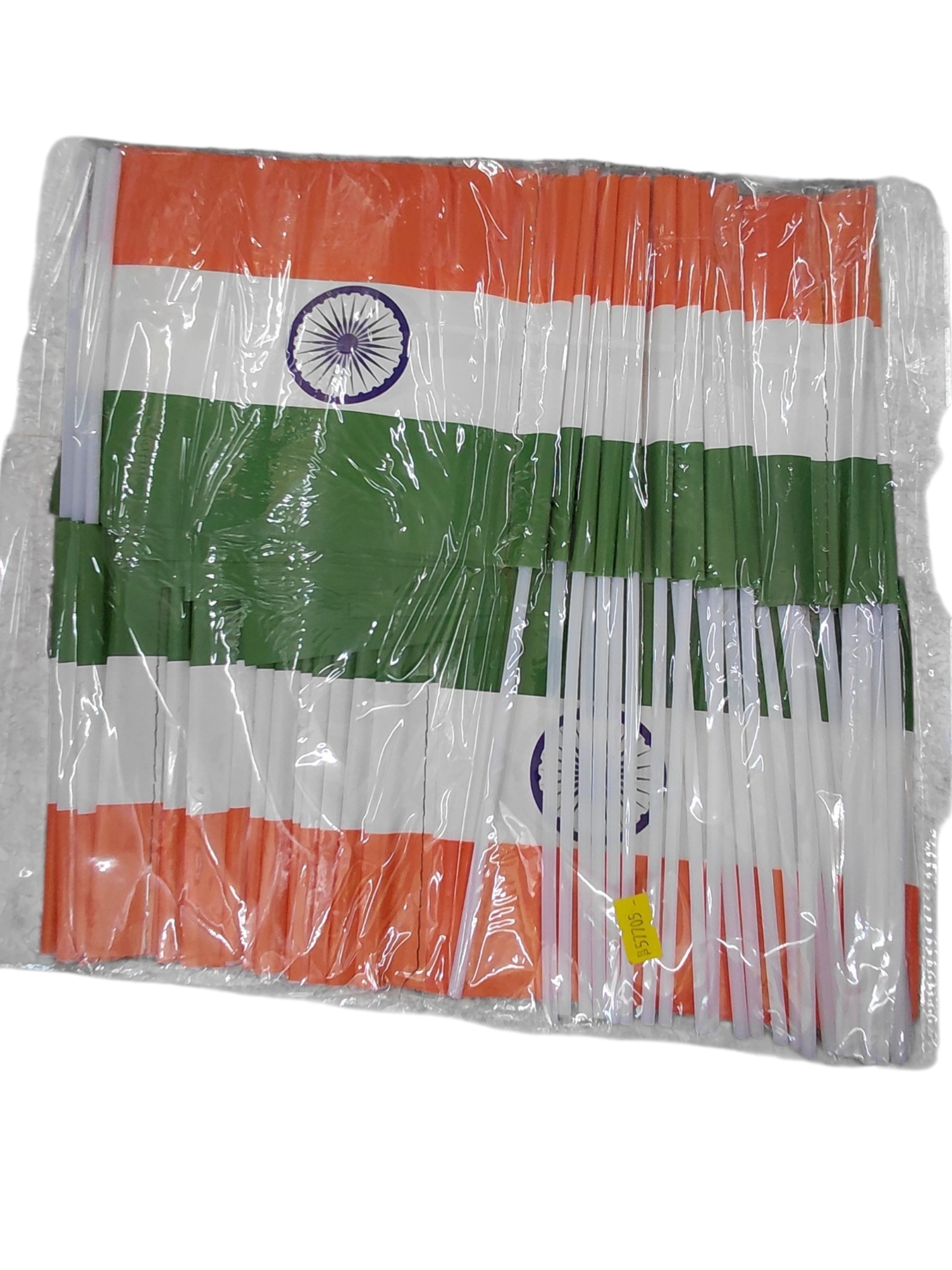 TRI COLOUR PAPER FLAG BIG (50PCS)