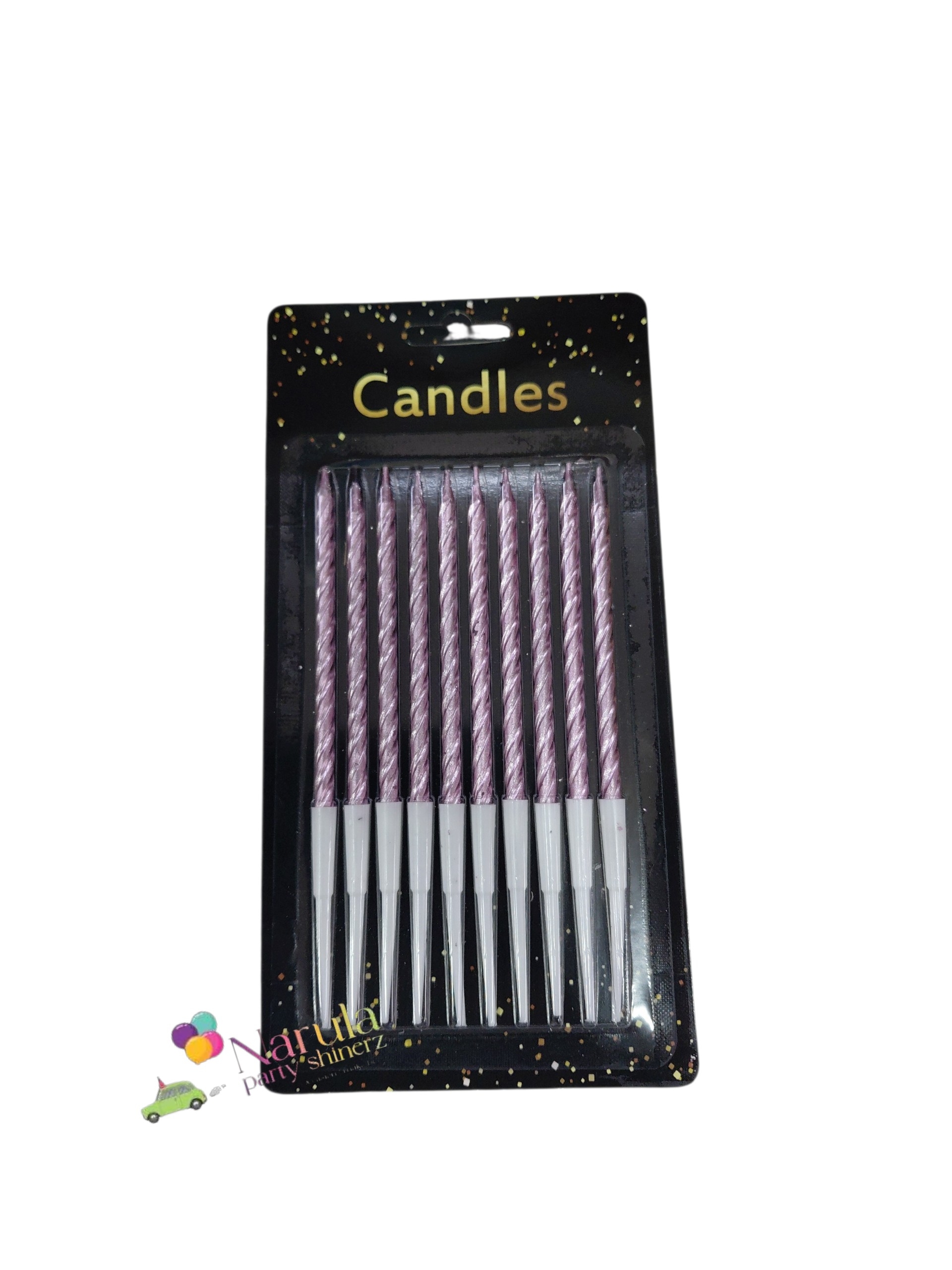 10 PCS CANDLE ROSE GOLD