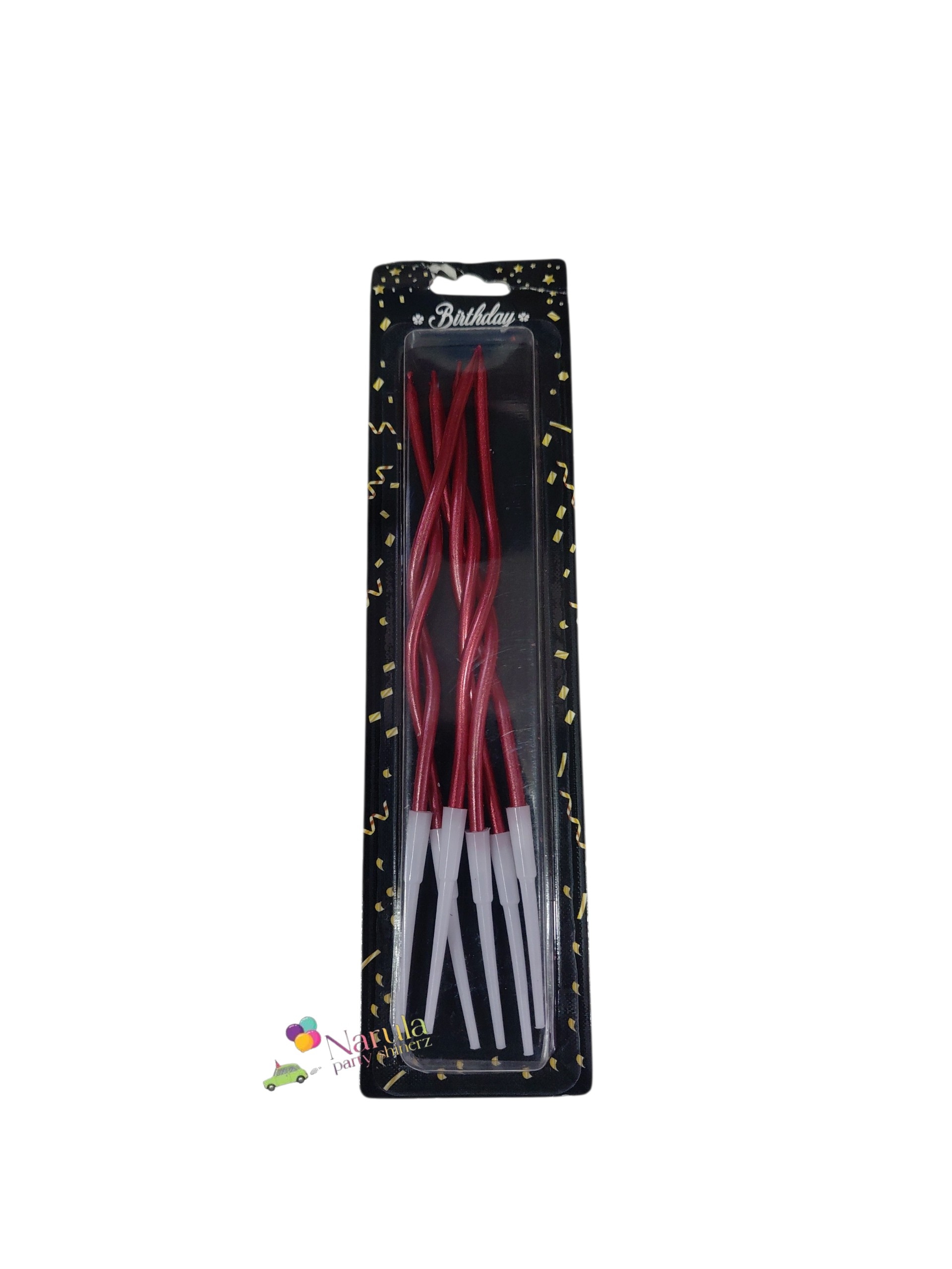 SPIRAL CANDLE RED