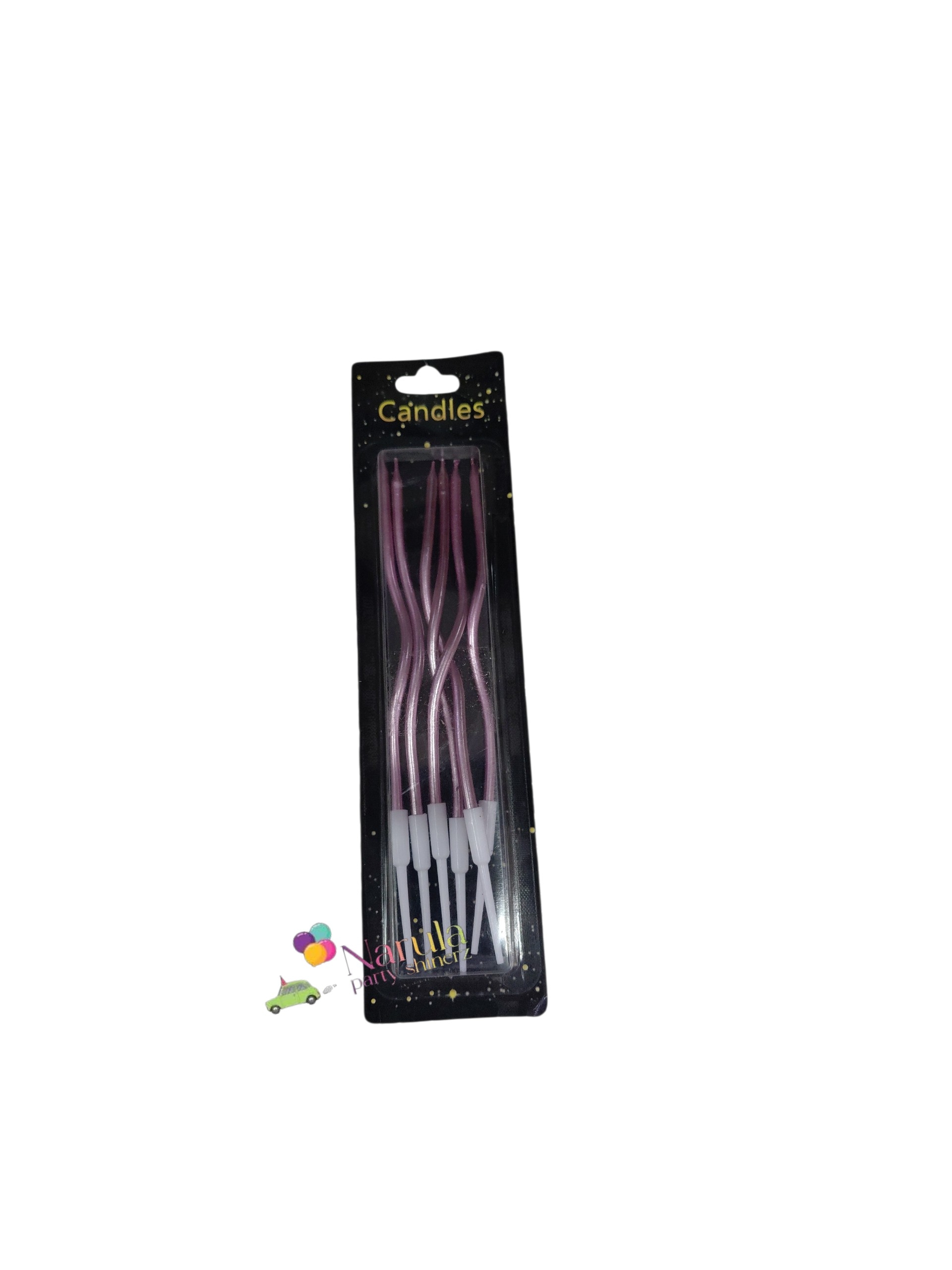 SPIRAL CANDLE LIGHT PINK