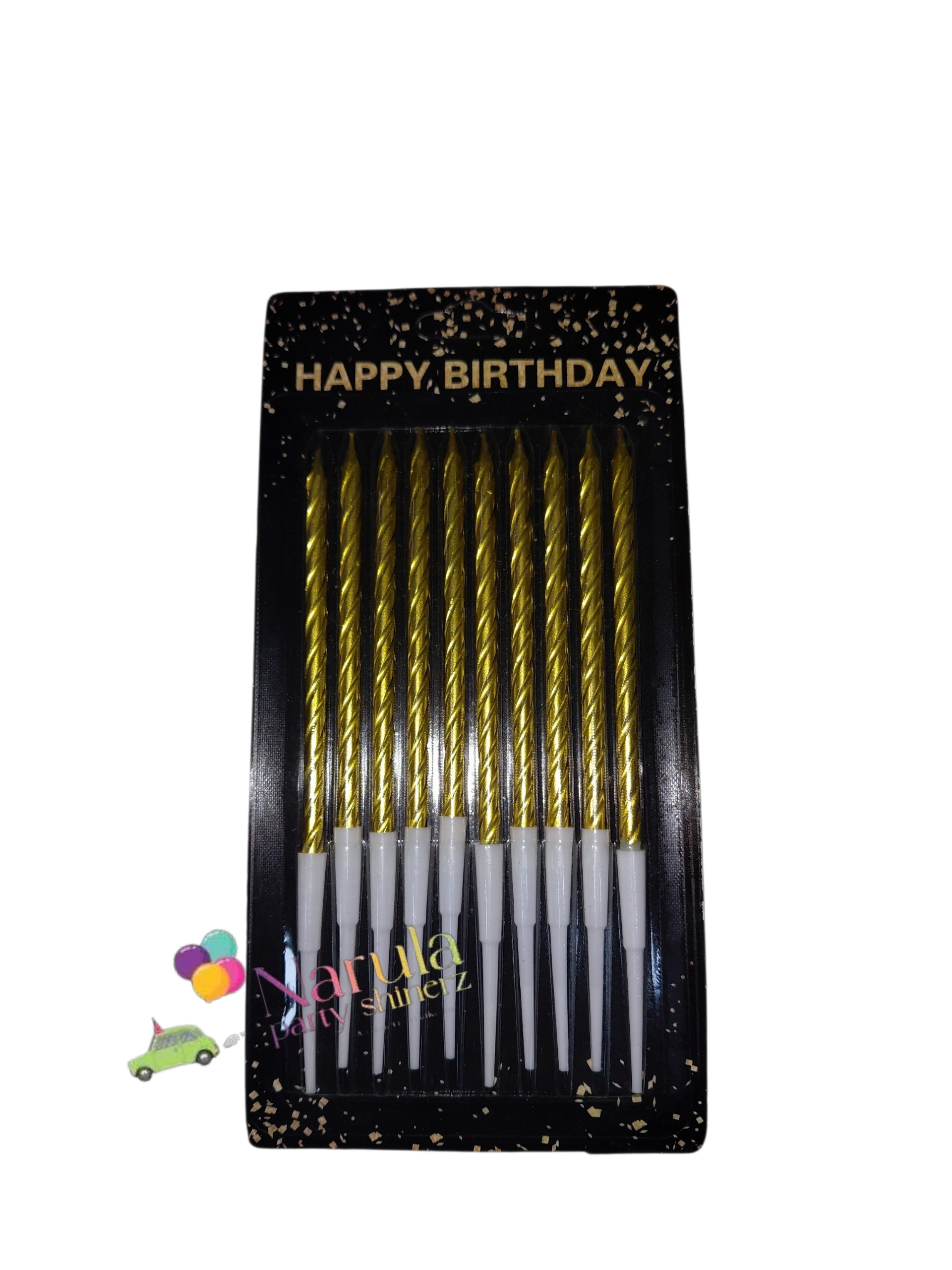 10 PCS CANDLE GOLDEN
